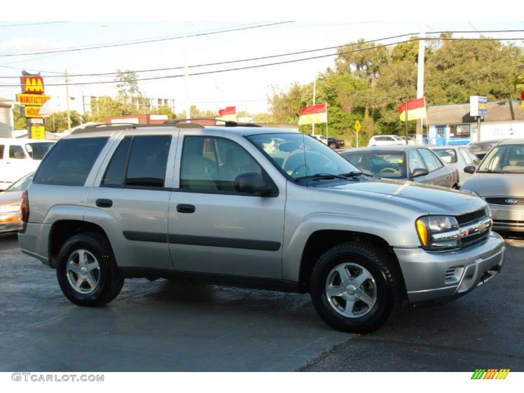 2005 TrailBlazer LS 4x4 - Silverstone Metallic / Light Gray photo #5
