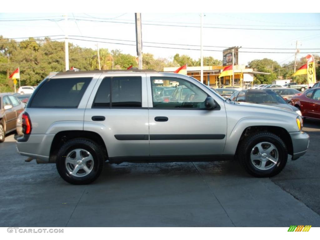 2005 TrailBlazer LS 4x4 - Silverstone Metallic / Light Gray photo #6