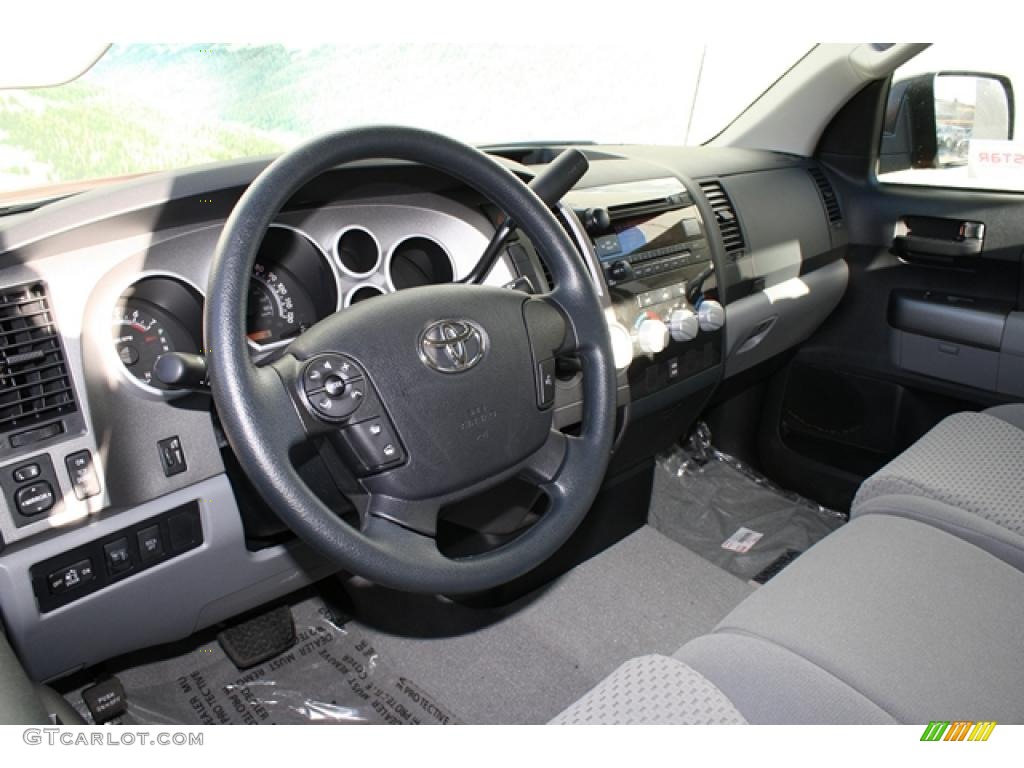 2011 Tundra SR5 Double Cab 4x4 - Barcelona Red Metallic / Graphite Gray photo #4