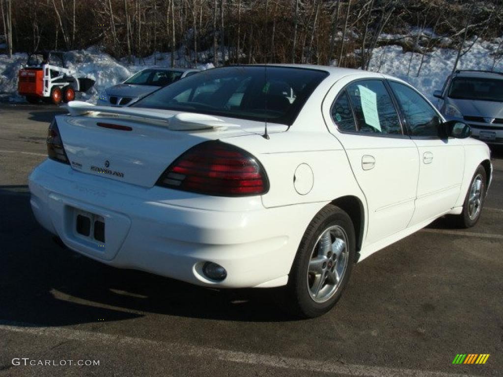 2003 Grand Am SE Sedan - Summit White / Dark Pewter photo #5