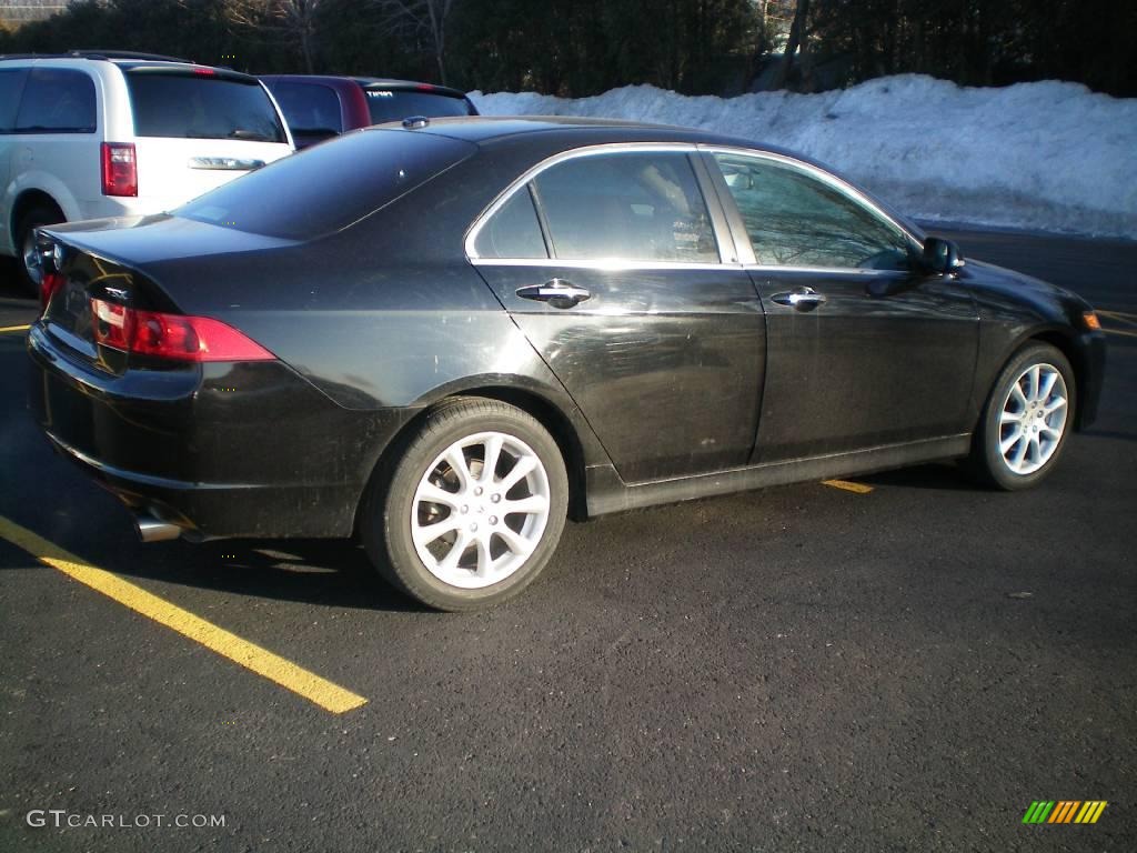 2006 TSX Sedan - Nighthawk Black Pearl / Parchment photo #13