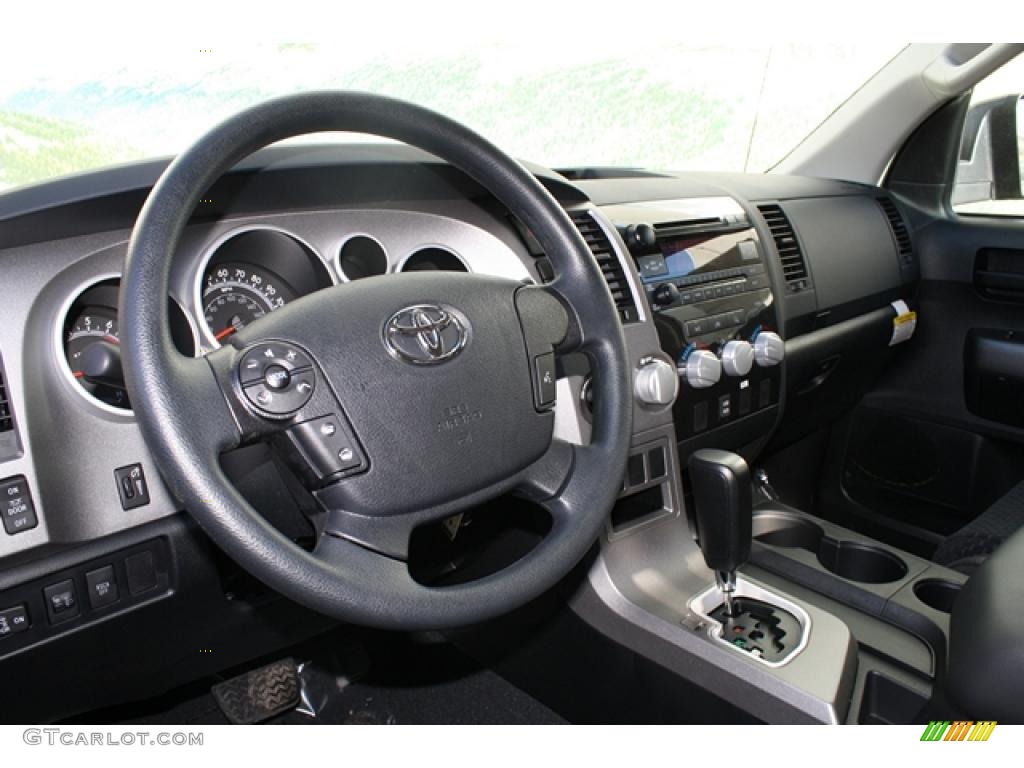 Black Interior 2011 Toyota Tundra TRD Rock Warrior Double Cab 4x4 Photo #45703157