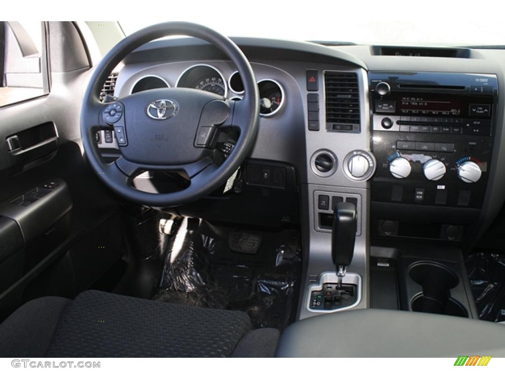 2011 Toyota Tundra TRD Rock Warrior Double Cab 4x4 Black Dashboard Photo #45703193