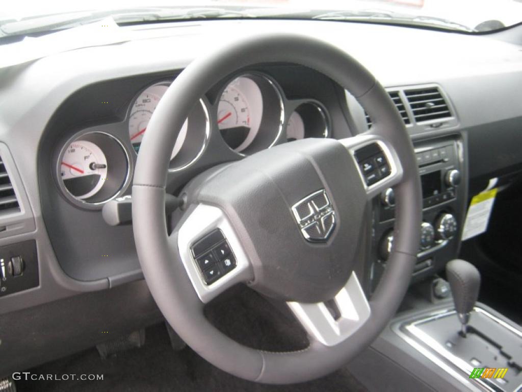 2011 Dodge Challenger SE Dark Slate Gray Steering Wheel Photo #45704250