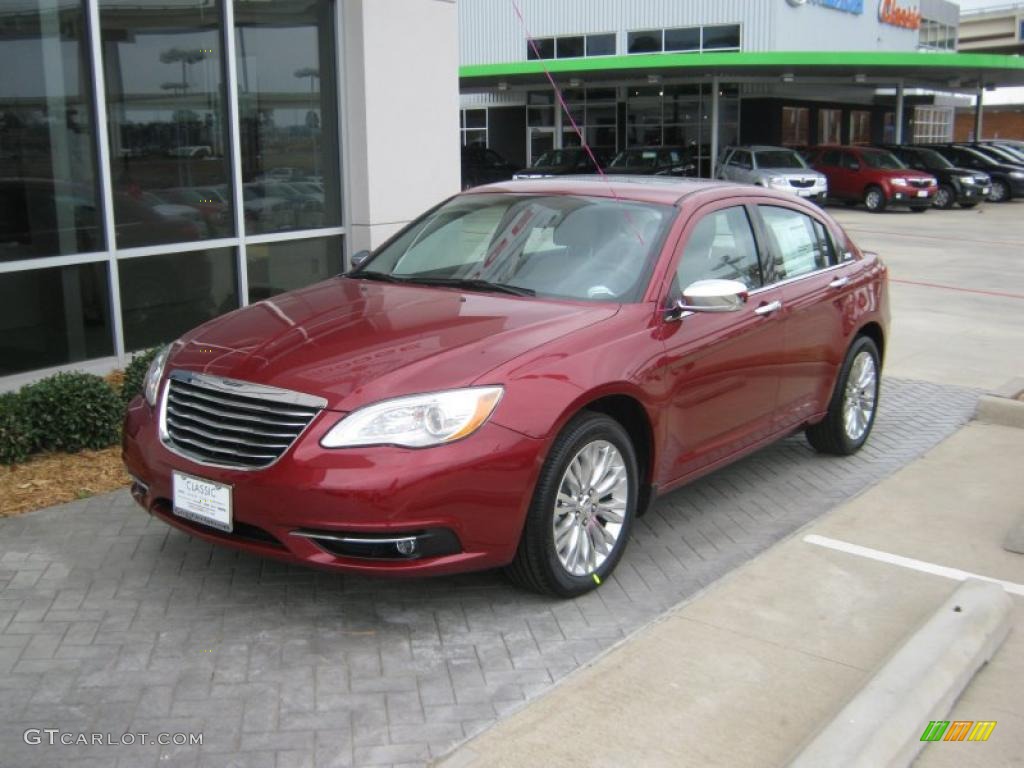 Deep Cherry Red Crystal Pearl 2011 Chrysler 200 Limited Exterior Photo #45704338