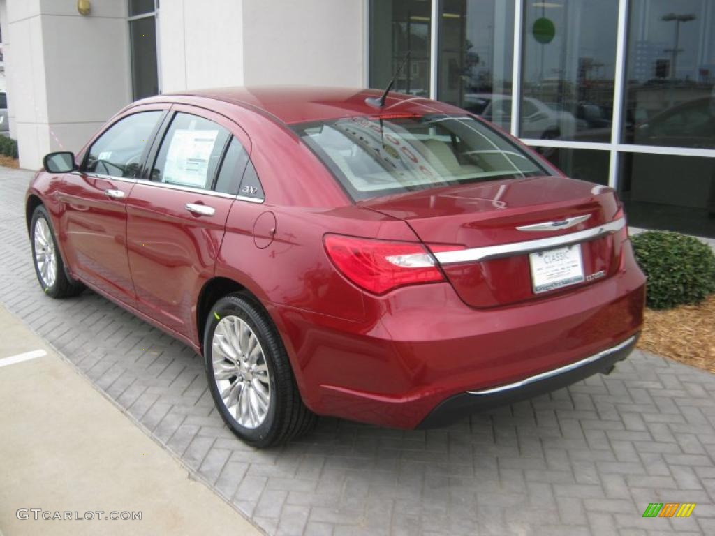 Deep Cherry Red Crystal Pearl 2011 Chrysler 200 Limited Exterior Photo #45704346