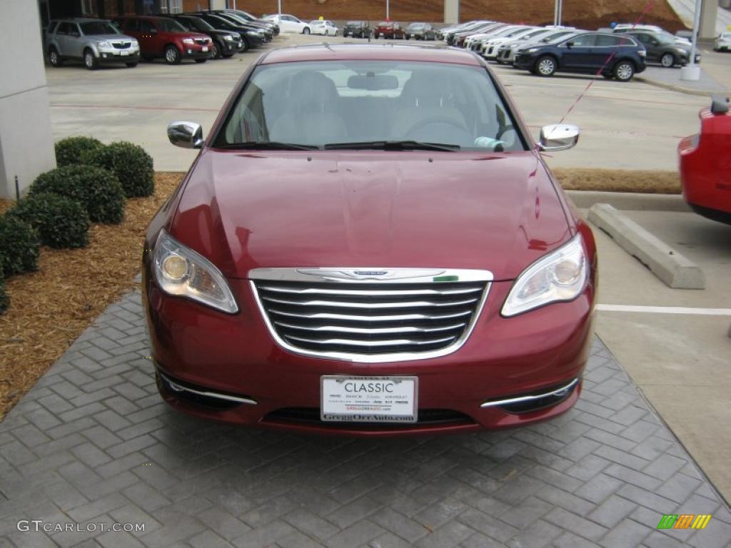 Deep Cherry Red Crystal Pearl 2011 Chrysler 200 Limited Exterior Photo #45704358