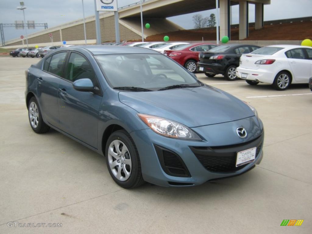 Gunmetal Blue Mica 2011 Mazda MAZDA3 i Sport 4 Door Exterior Photo #45706558