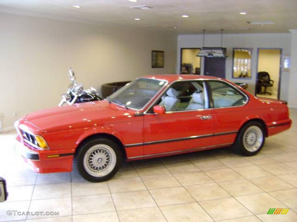 1988 M6 Coupe - Cinnabar Red / Ivory photo #1