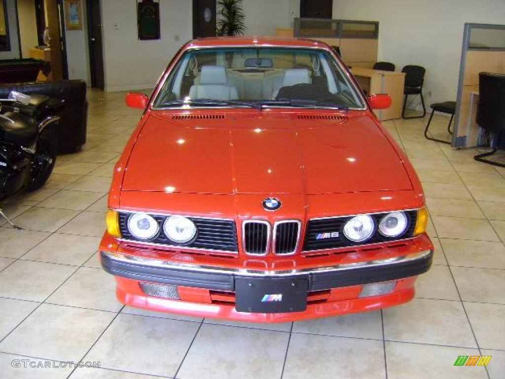 1988 M6 Coupe - Cinnabar Red / Ivory photo #2