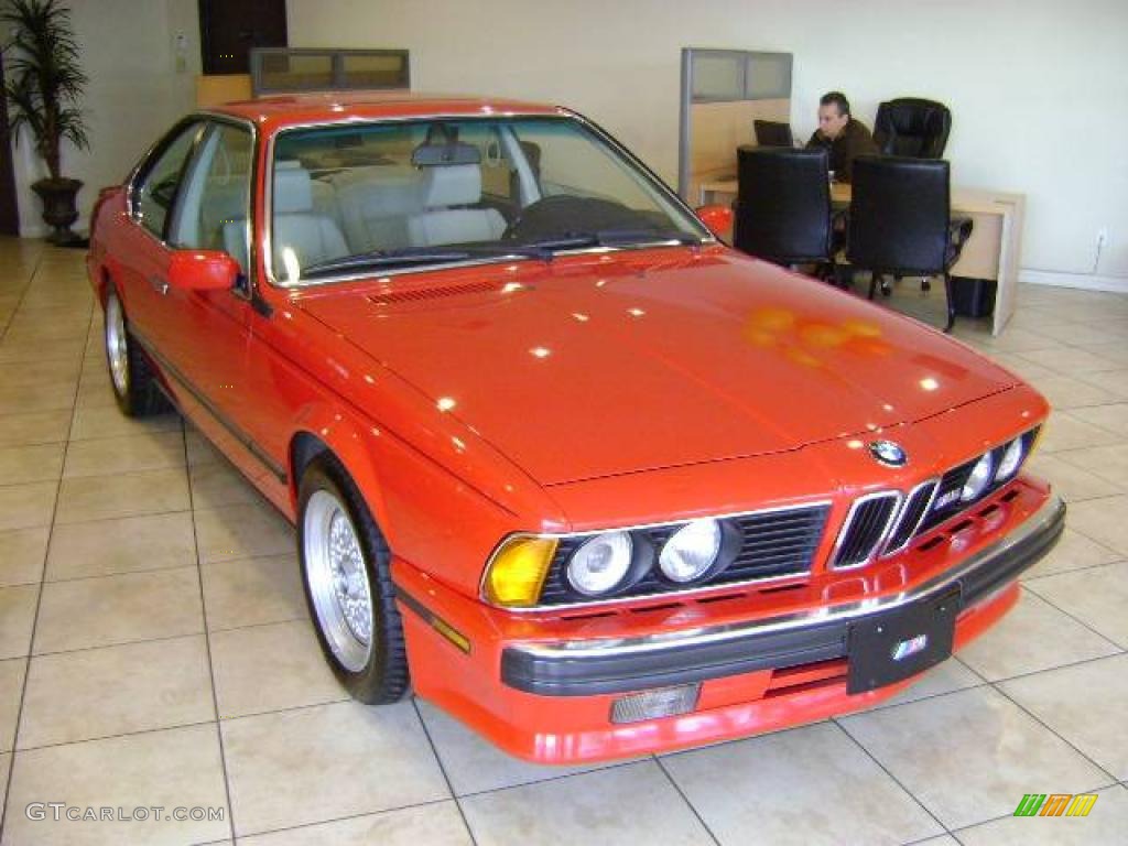 1988 M6 Coupe - Cinnabar Red / Ivory photo #3