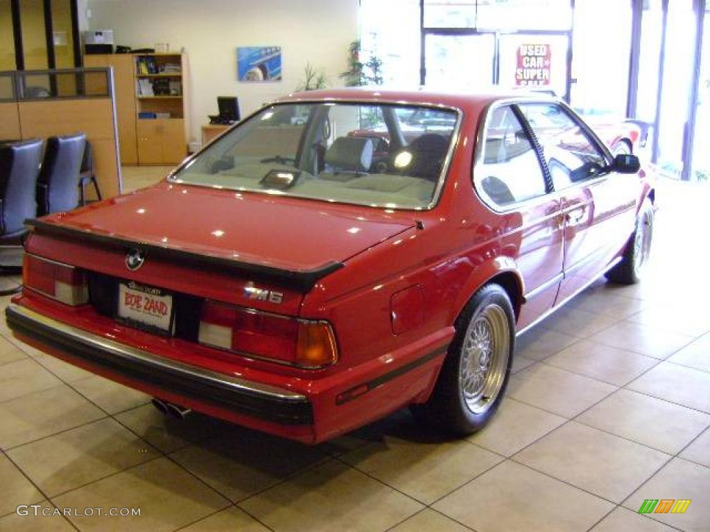 1988 M6 Coupe - Cinnabar Red / Ivory photo #5