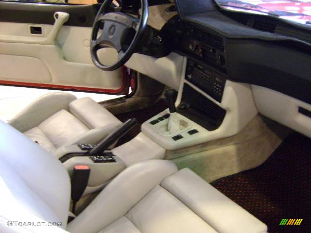 1988 M6 Coupe - Cinnabar Red / Ivory photo #8
