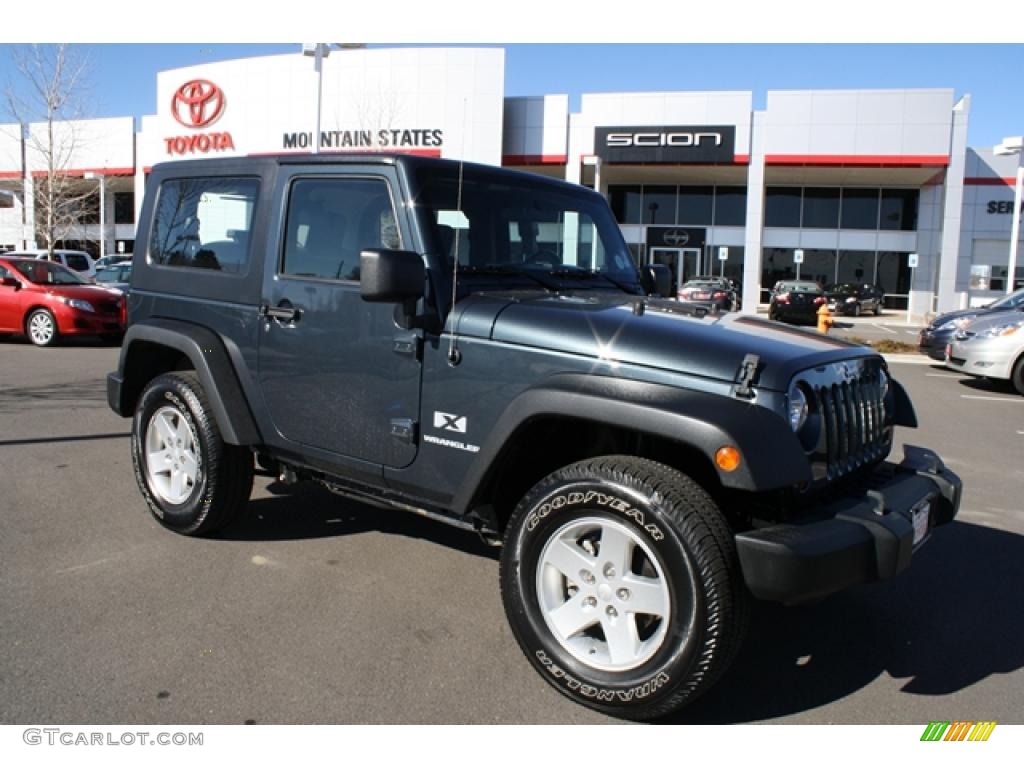 2008 Wrangler X 4x4 - Steel Blue Metallic / Dark Slate Gray/Medium Slate Gray photo #1