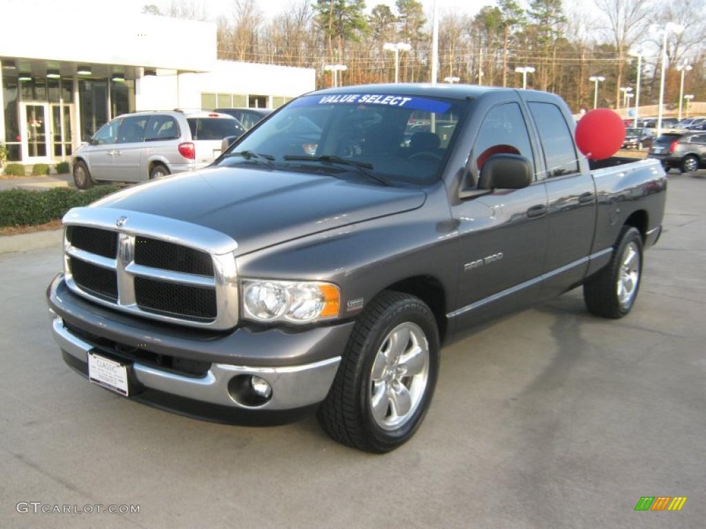 2004 Ram 1500 SLT Quad Cab - Graphite Metallic / Dark Slate Gray photo #1