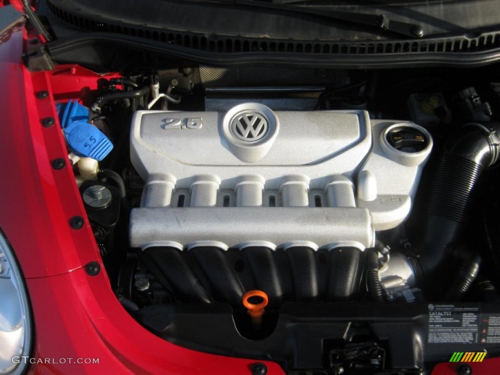 2008 Volkswagen New Beetle S Convertible 2.5L DOHC 20V 5 Cylinder Engine Photo #45710850