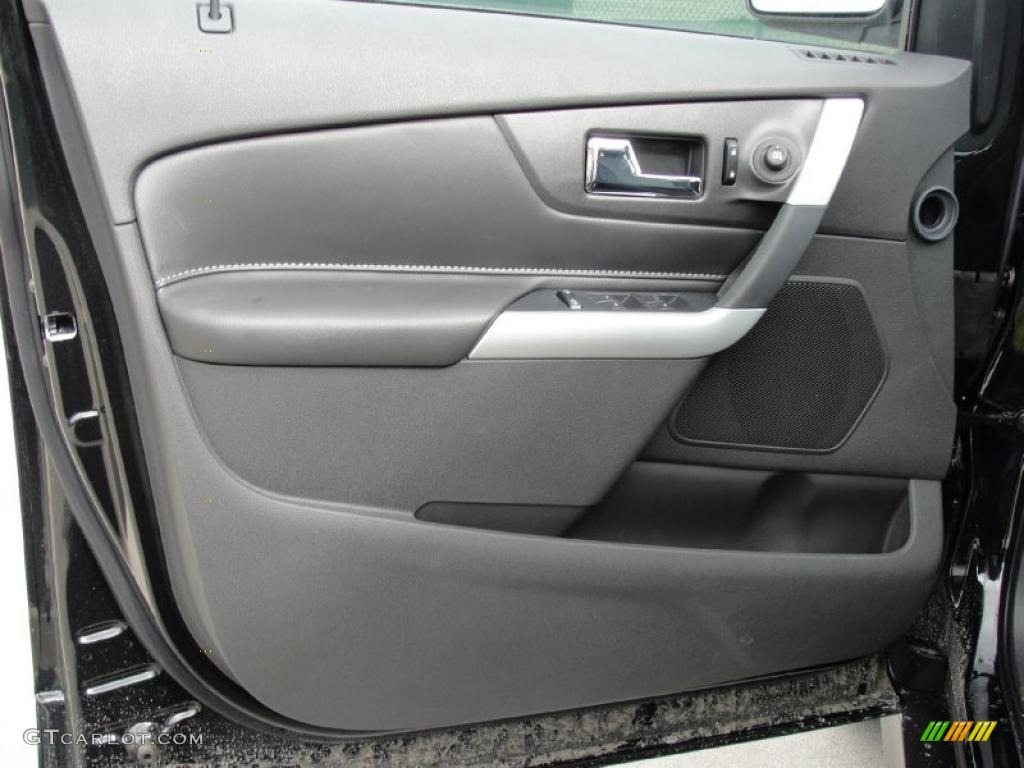 2011 Ford Edge Sport Charcoal Black/Silver Smoke Metallic Door Panel Photo #45711242