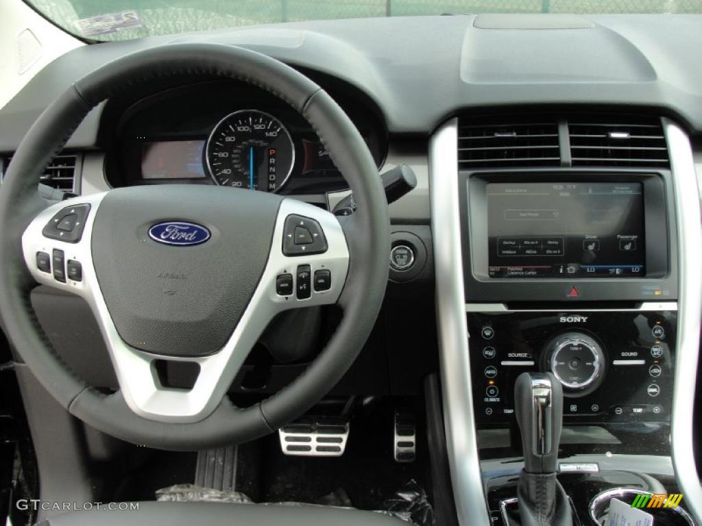 2011 Ford Edge Sport Charcoal Black/Silver Smoke Metallic Dashboard Photo #45711282