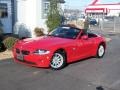 2005 Bright Red BMW Z4 2.5i Roadster  photo #1