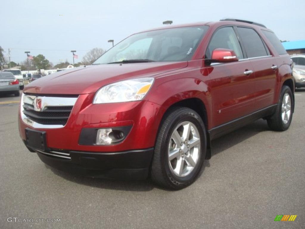 2007 Outlook XR AWD - Red Jewel / Black photo #8