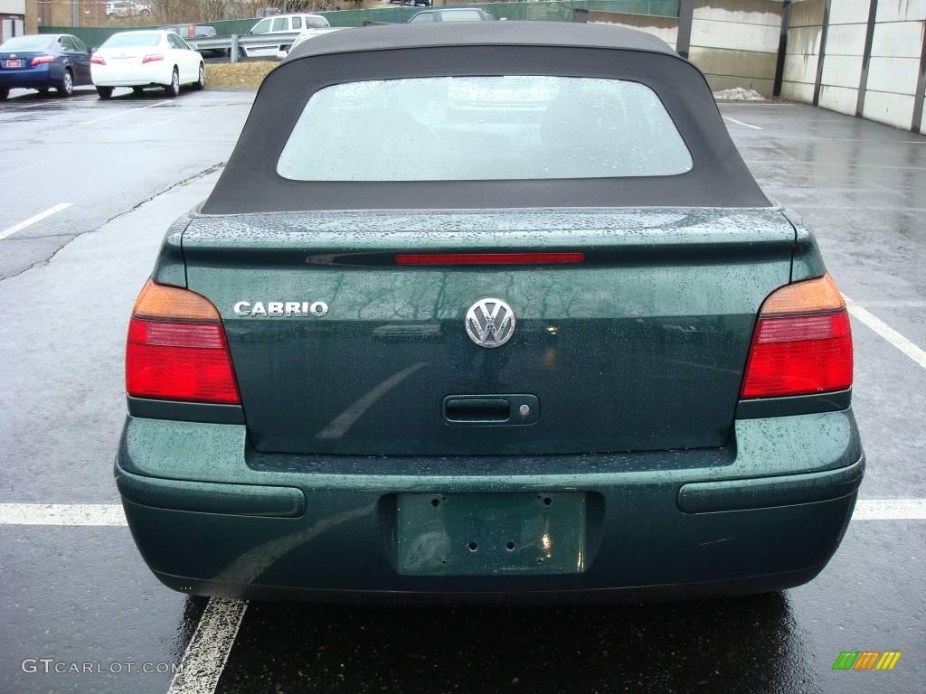 2002 Cabrio GLS - Bright Green Pearl / Black photo #3