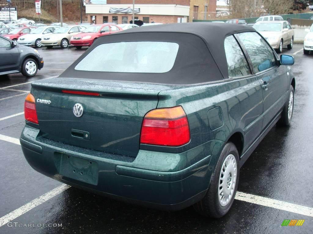 2002 Cabrio GLS - Bright Green Pearl / Black photo #4