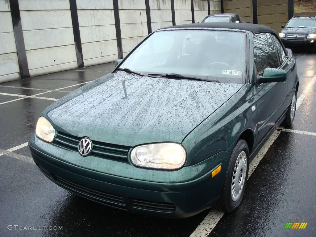 2002 Cabrio GLS - Bright Green Pearl / Black photo #8