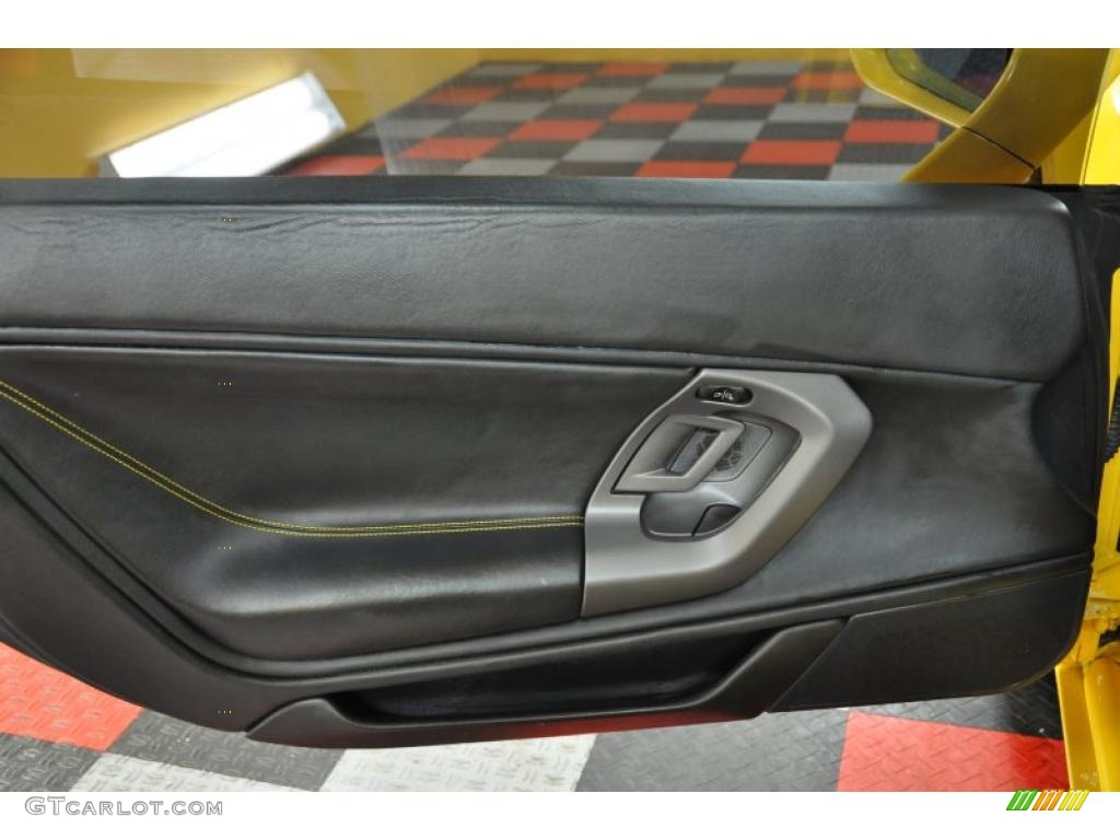 2004 Lamborghini Gallardo Coupe Nero Perseus Door Panel Photo #45720004