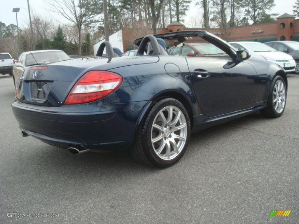 2005 SLK 350 Roadster - Caspian Blue Metallic / Blue photo #5