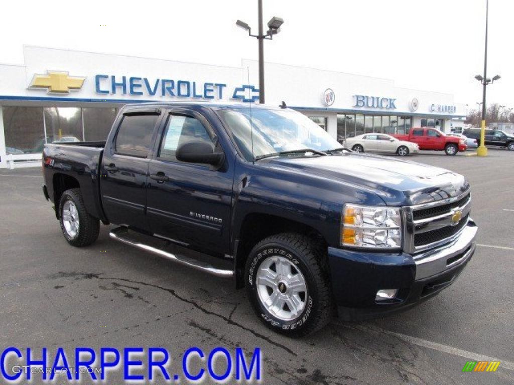 2010 Silverado 1500 LT Crew Cab 4x4 - Imperial Blue Metallic / Ebony photo #1