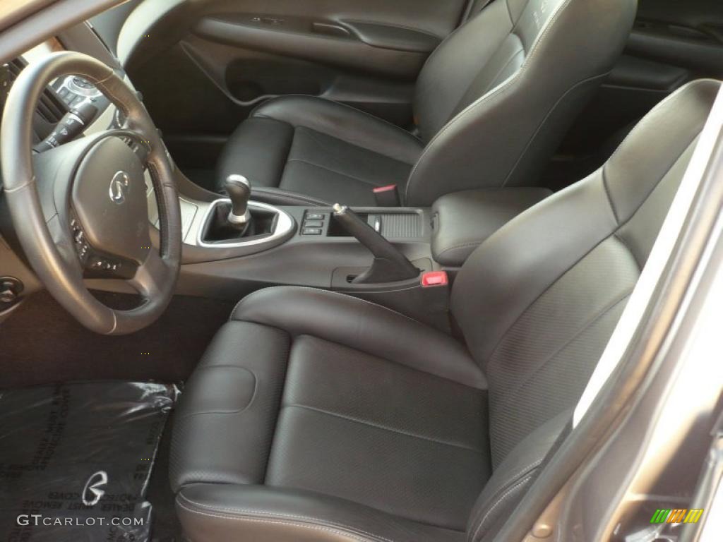 Graphite Black Interior 2007 Infiniti G 35 S Sport Sedan Photo #45722255