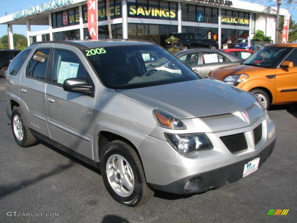 Liquid Silver Metallic 2005 Pontiac Aztek Standard Aztek Model Exterior Photo #45723430