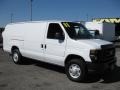Oxford White 2008 Ford E Series Van E350 Super Duty Commericial Extended Exterior