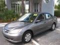 2005 Magnesium Metallic Honda Civic Value Package Sedan  photo #52