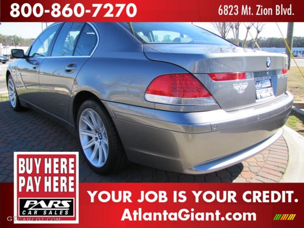 2005 7 Series 745i Sedan - Sterling Grey Metallic / Basalt Grey/Flannel Grey photo #2