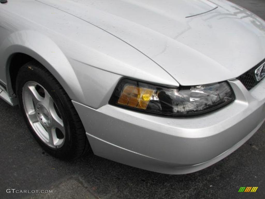 2004 Mustang V6 Convertible - Silver Metallic / Medium Graphite photo #3