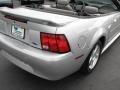 2004 Silver Metallic Ford Mustang V6 Convertible  photo #12