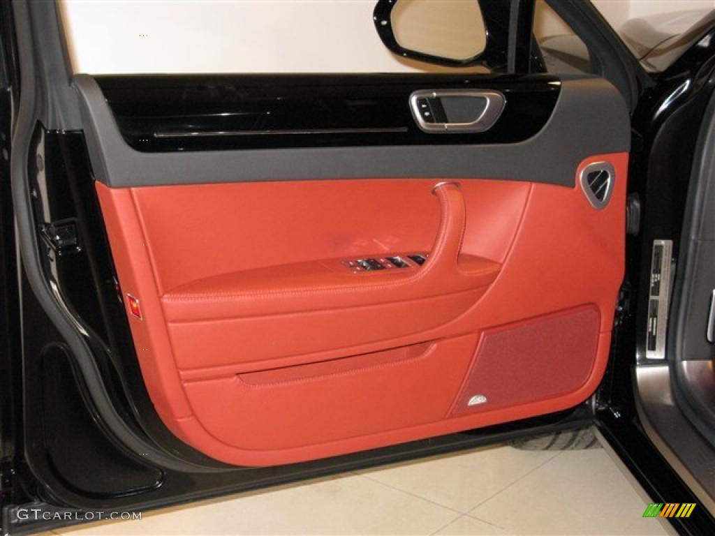 2010 Bentley Continental Flying Spur Standard Continental Flying Spur Model Fireglow Door Panel Photo #45730474