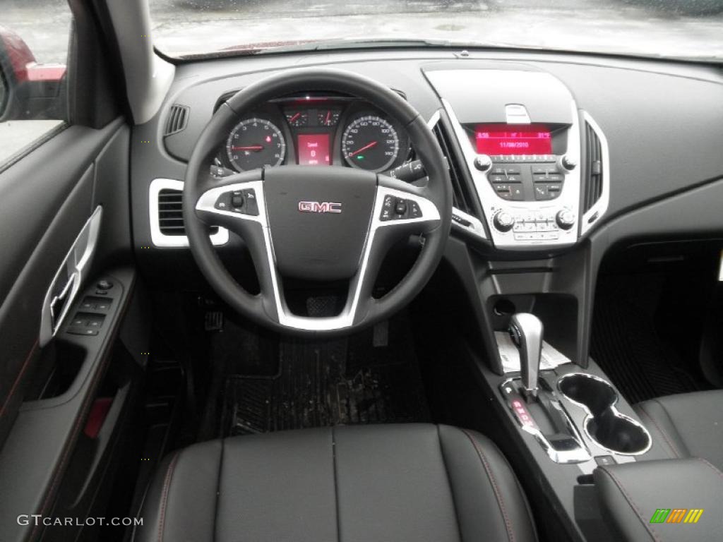 2011 GMC Terrain SLT AWD Jet Black Dashboard Photo #45731014