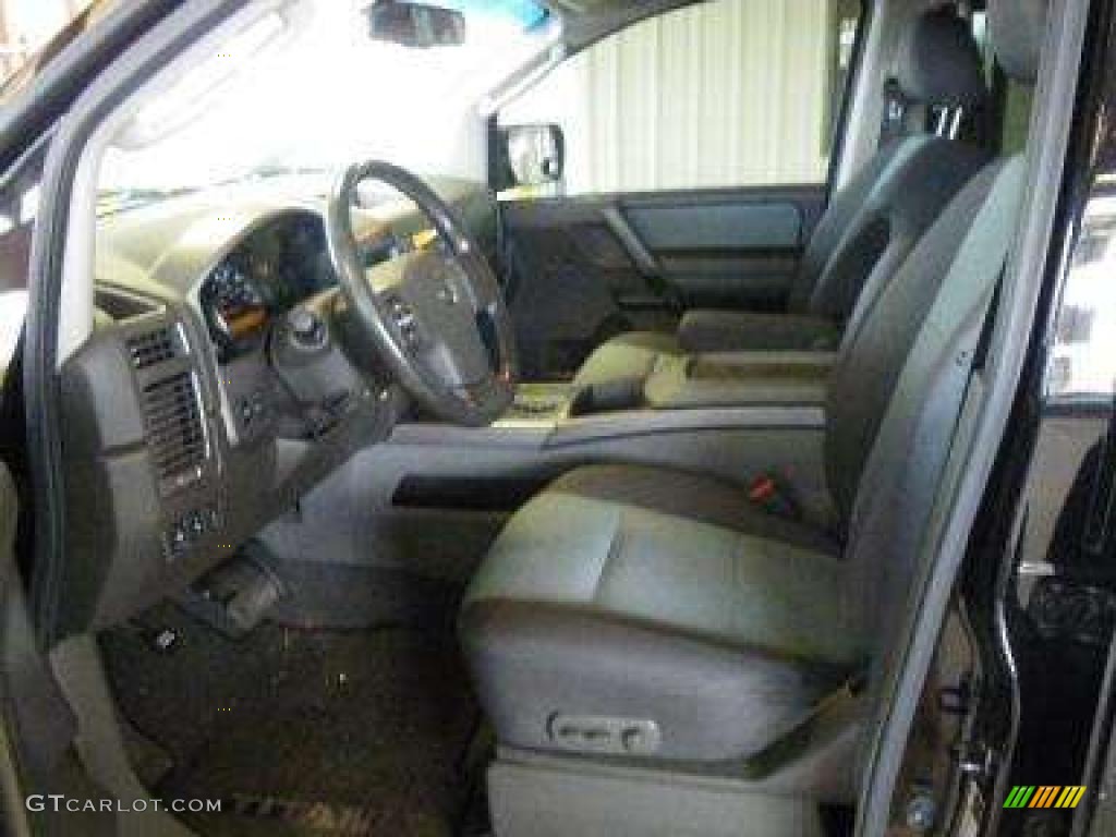 2007 Titan SE Crew Cab - Galaxy Black / Graphite Black/Titanium photo #3