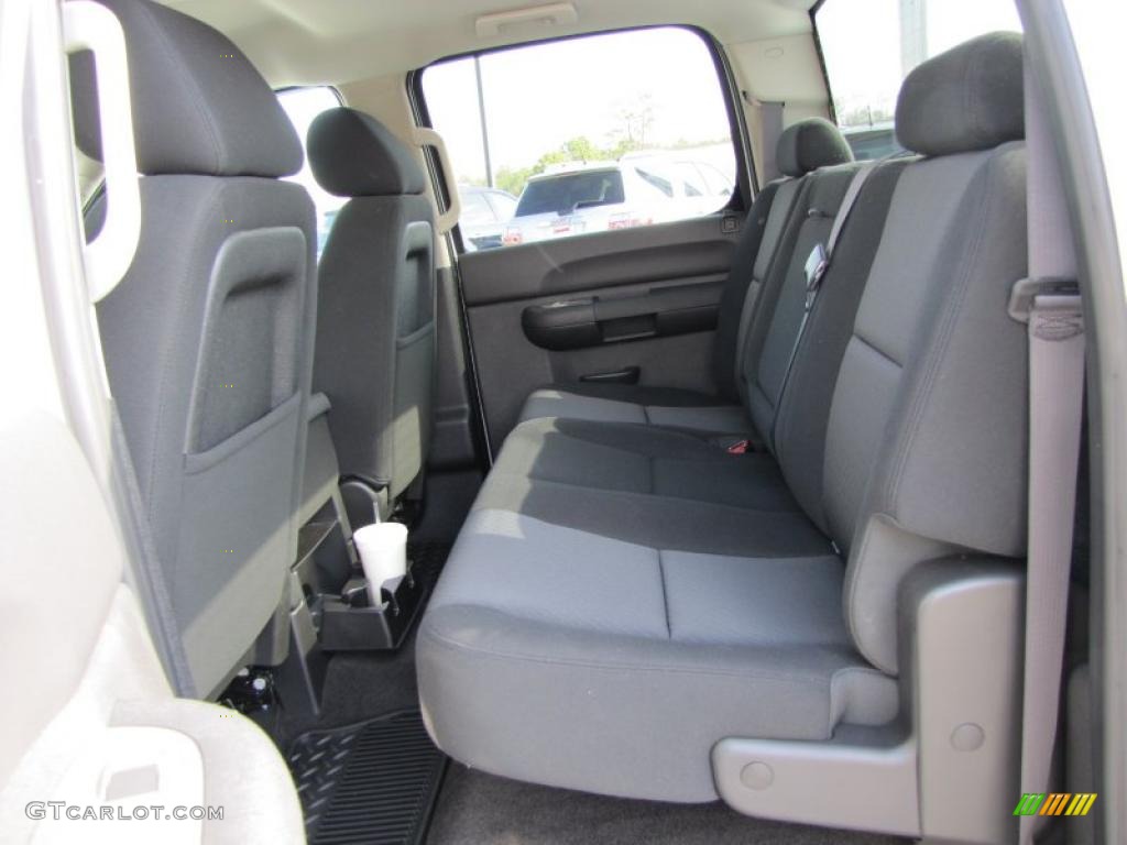 Ebony Interior 2011 GMC Sierra 2500HD SLE Crew Cab 4x4 Photo #45731338