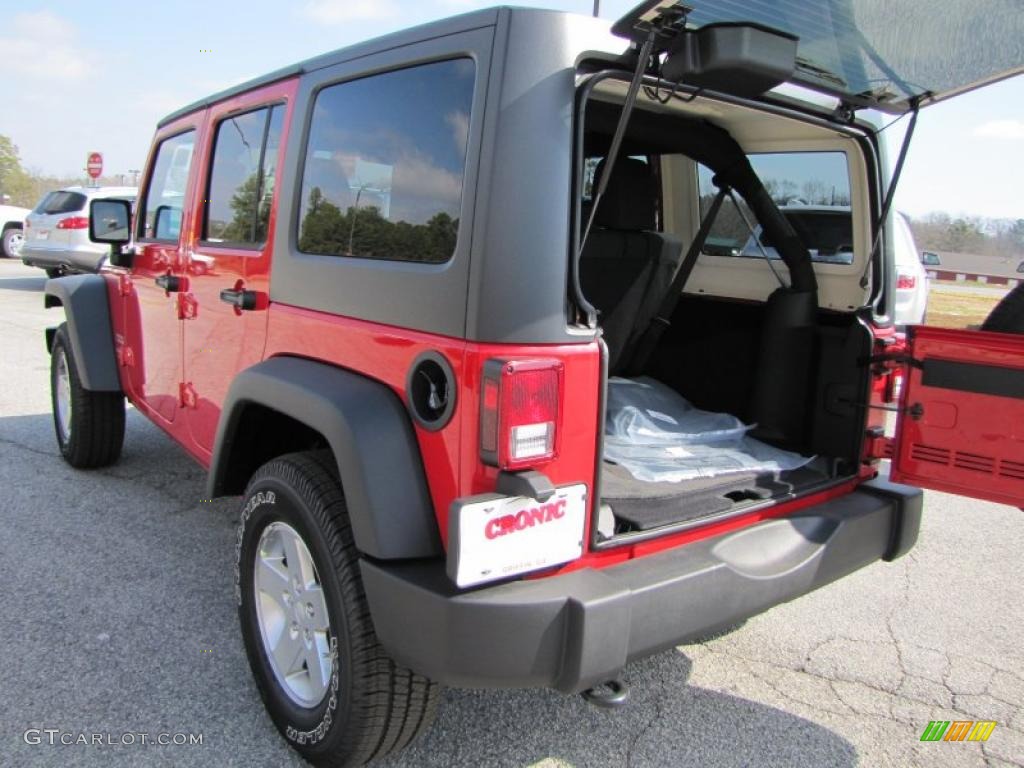 2011 Wrangler Unlimited Sport 4x4 - Flame Red / Black photo #14