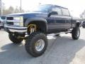 2000 Indigo Blue Metallic Chevrolet Silverado 2500 LS Crew Cab 4x4  photo #3