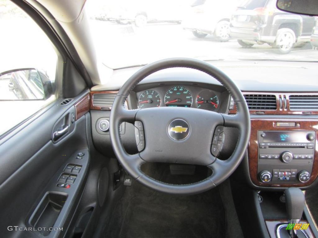 2011 Chevrolet Impala LT Ebony Steering Wheel Photo #45734518