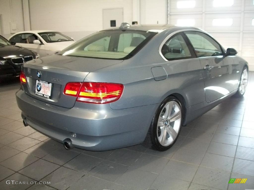 2007 3 Series 335i Coupe - Atlantic Blue Metallic / Cream Beige photo #5