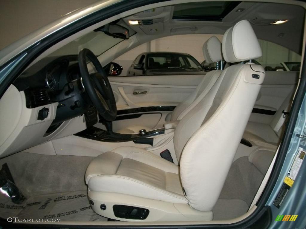 Cream Beige Interior 2007 BMW 3 Series 335i Coupe Photo #45735686