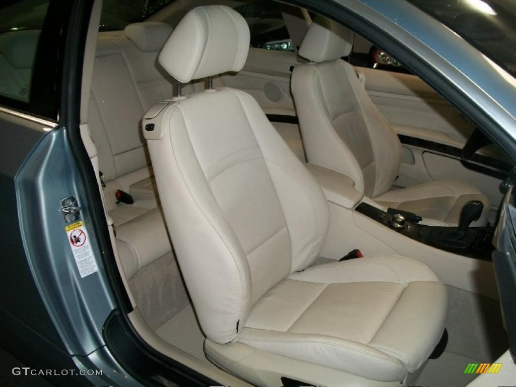 Cream Beige Interior 2007 BMW 3 Series 335i Coupe Photo #45736002