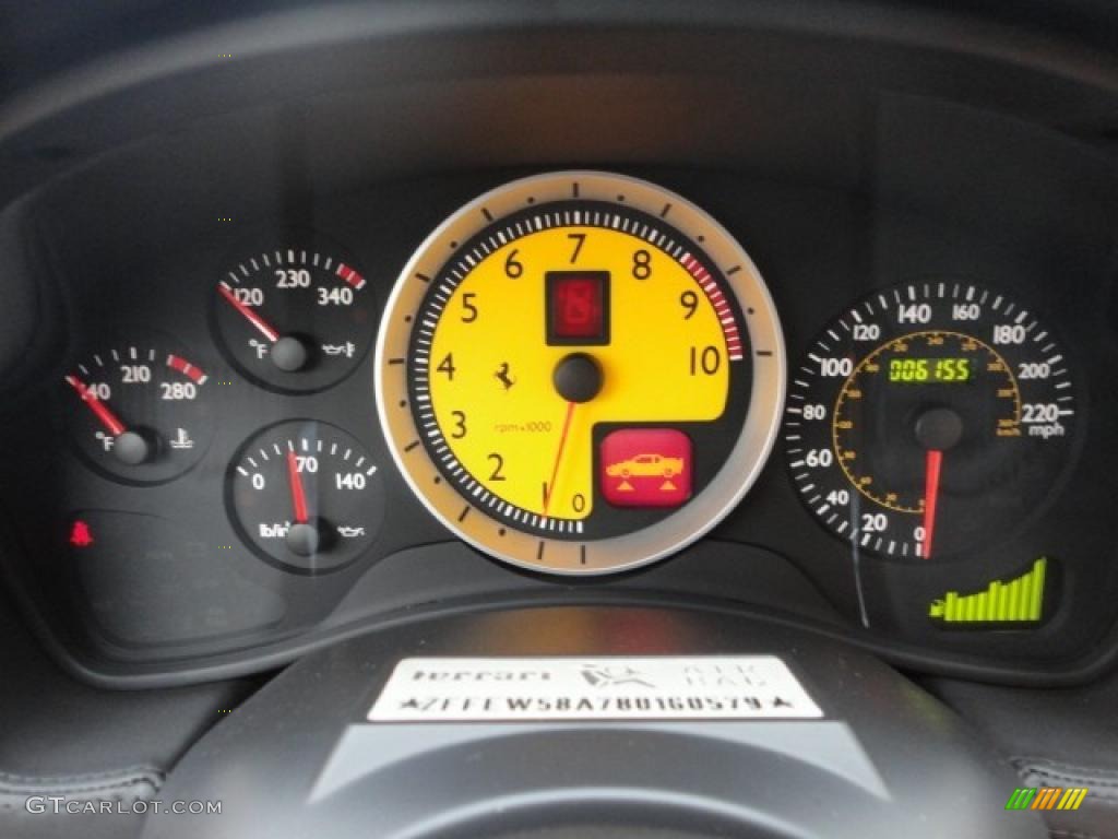 2008 Ferrari F430 Coupe Gauges Photo #45737342