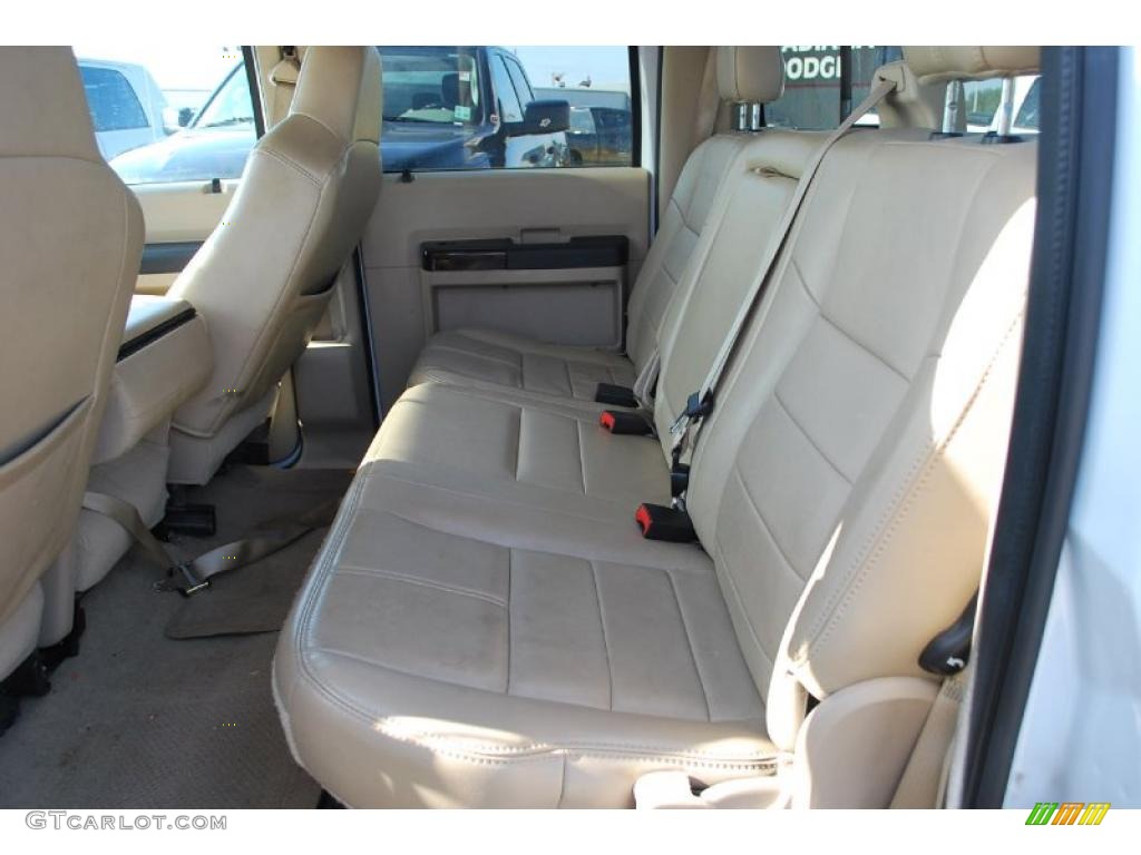 Camel Interior 2008 Ford F350 Super Duty Lariat Crew Cab Dually Photo #45737454