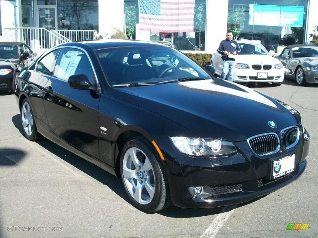 2010 3 Series 328i xDrive Coupe - Jet Black / Black photo #3